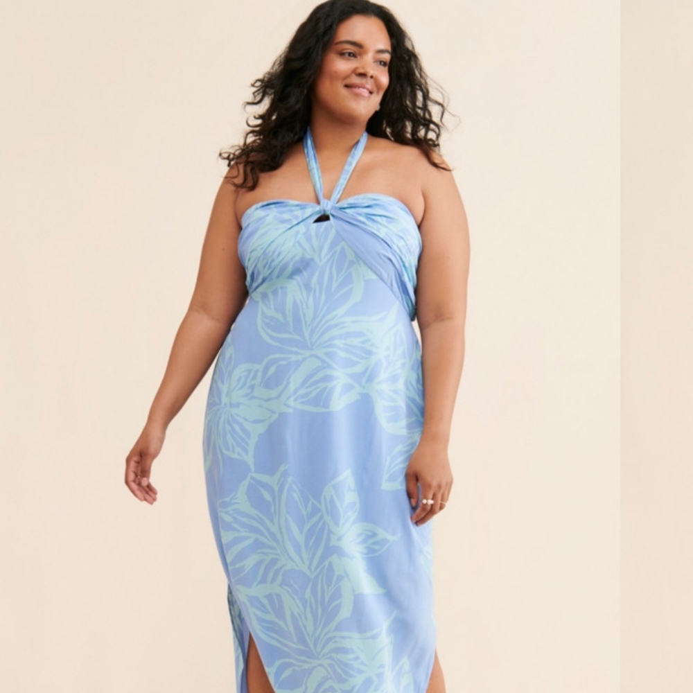 ELOQUII Halter Dress